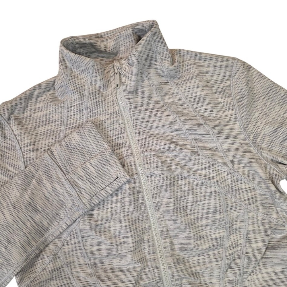 Lululemon Women's 8 Define Jacket Gray Wee Are From Space Nimbus Battleship Zip